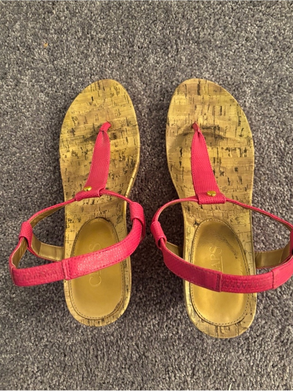 Chaps Hot Pink Women’s Wedge Sandals Sz 11
